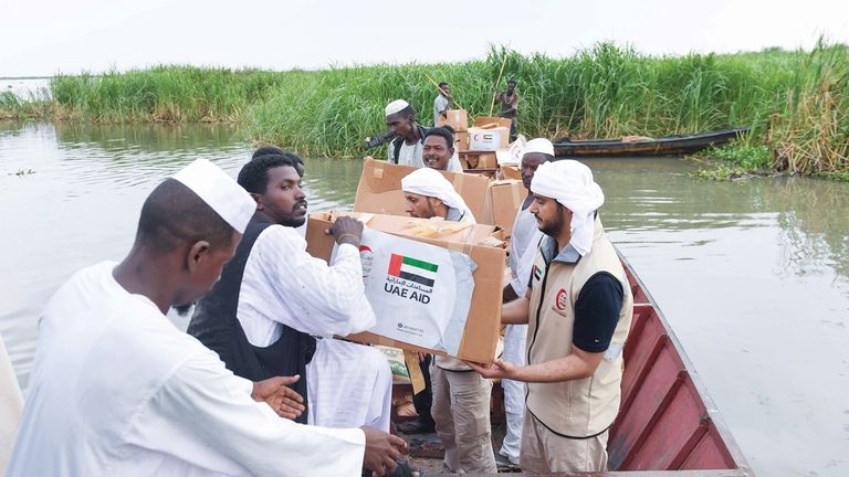 الإمارات تواصل جهودها الإنسانية لدعم الشعب السوداني