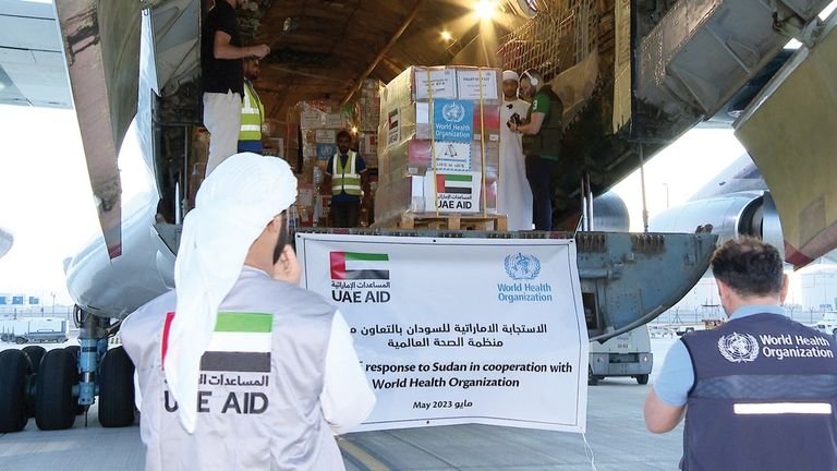 الإمارات تواصل جهودها الإنسانية لدعم الشعب السوداني