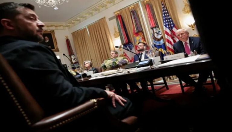 ترامب وزيلينسكي خلال اجتماع سابق