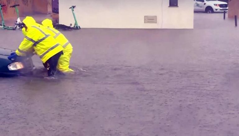 آثار العاصفة "كلوديا"