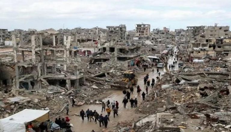 جانب من الدمار في قطاع غزة