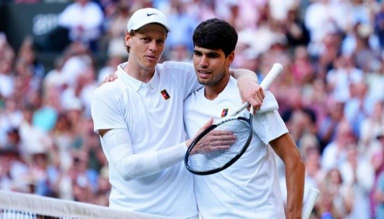 مباراة يانيك سينر وكارلوس ألكاراز - أرشيفية