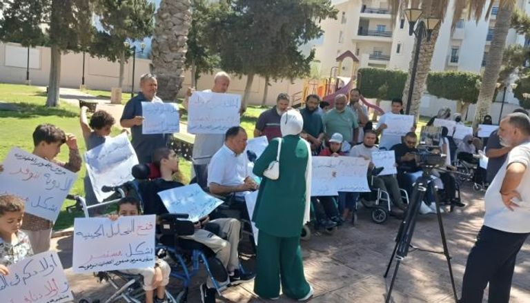 وقفة احتجاجية في ليبيا ضد إهمال مرضى ضمور العضلات