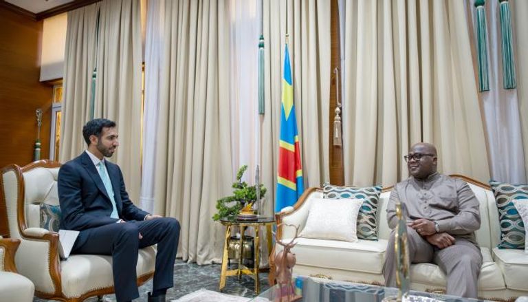 الشيخ شخبوط بن نهيان آل نهيان مع رئيس الكونغو