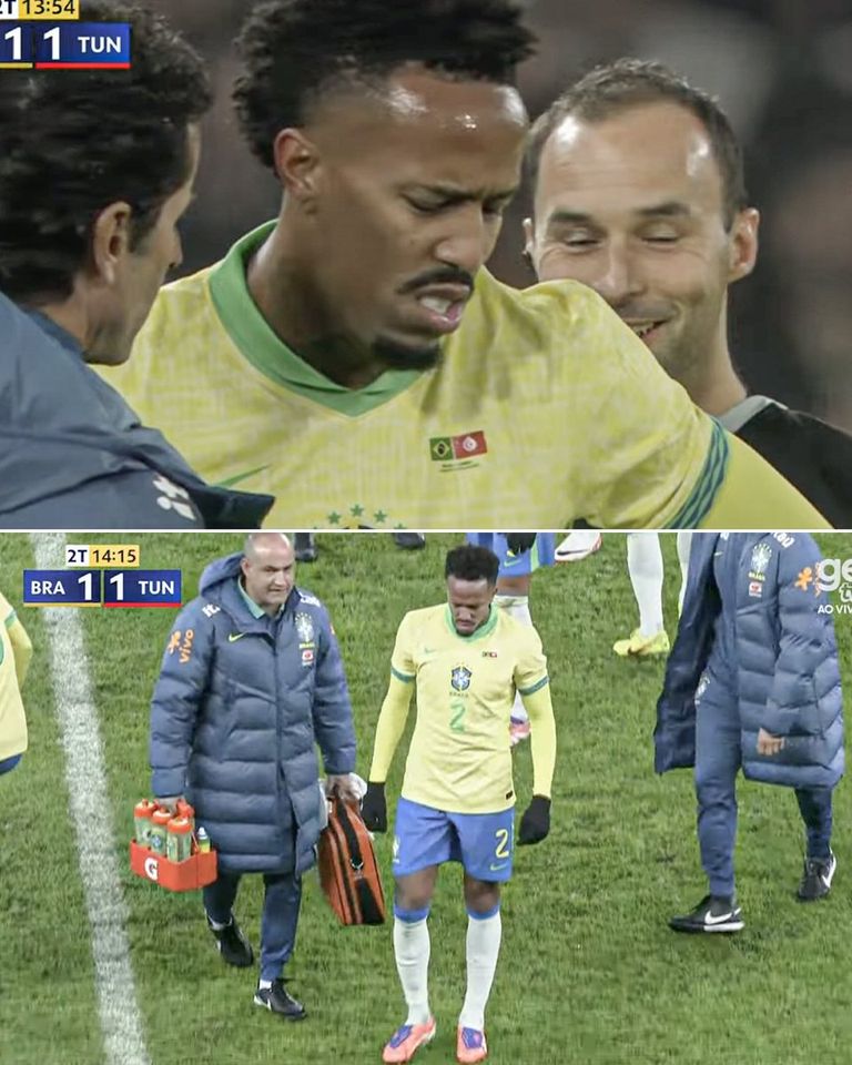 إيدير ميليتاو من مباراة تونس والبرازيل