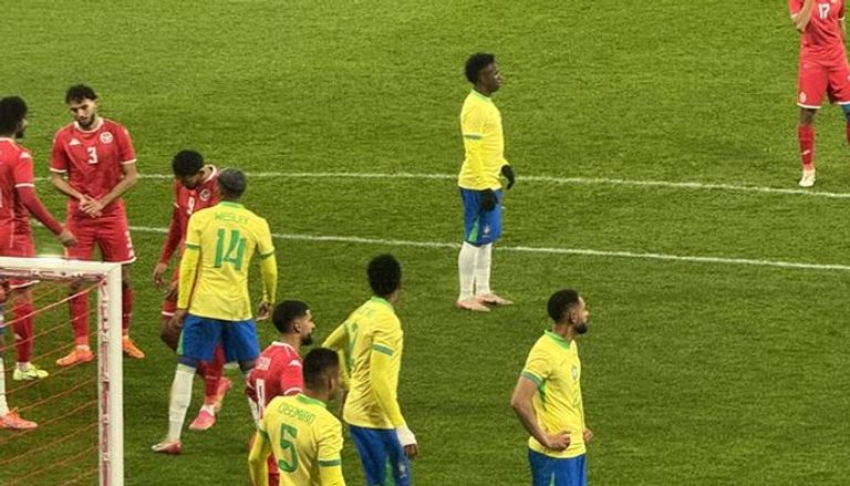 من مباراة تونس والبرازيل