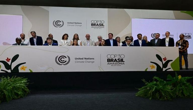 مؤتمر صحفي حول التخلص التدريجي من الوقود الأحفوري - أ ف ب