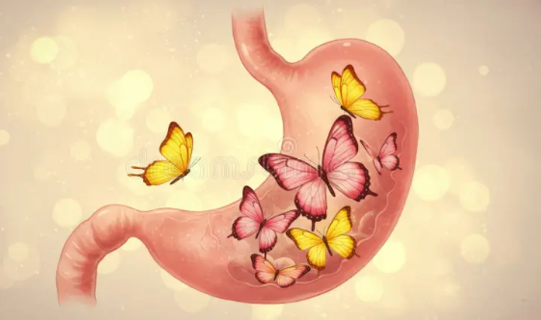 كشف أسباب الخفقة الخفيفة بالمعدة التي تسمى"فراشات البطن"