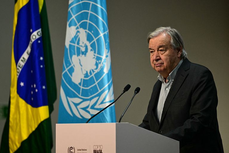 الأمين العام للأمم المتحدة أنطونيو غوتيريش - أ ف ب