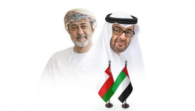 الشيخ محمد بن زايد آل نهيان  والسلطان هيثم بن طارق