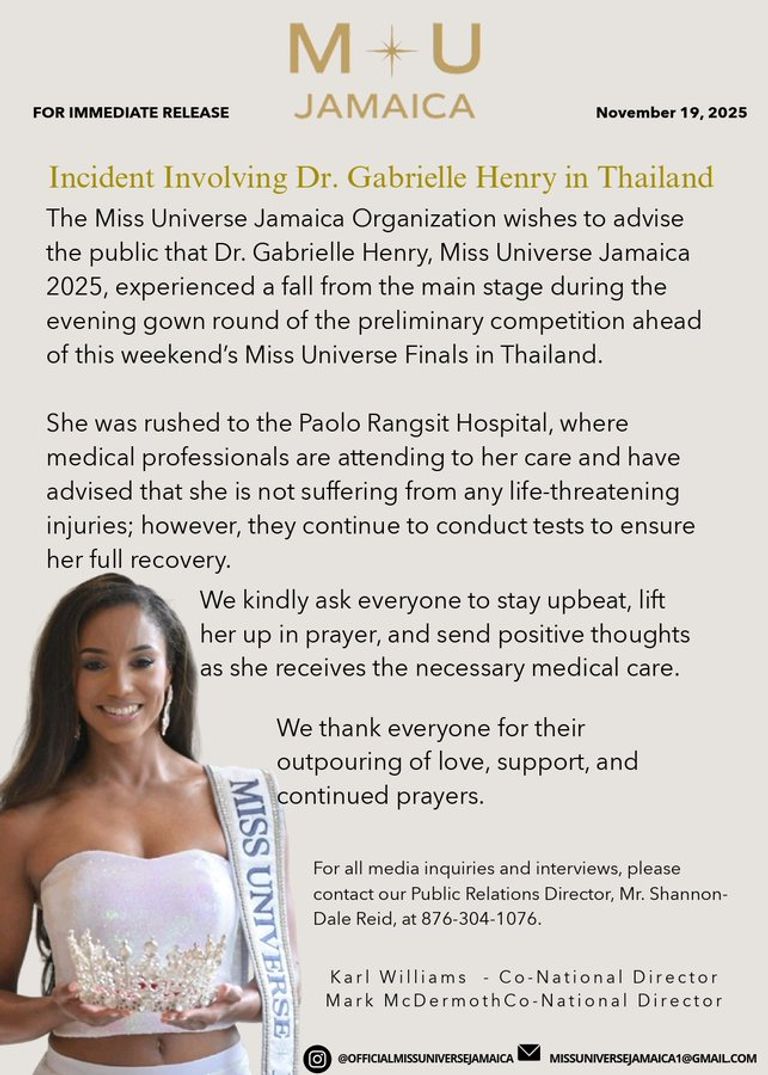 ملكة جمال جامايكا غابرييل هنري