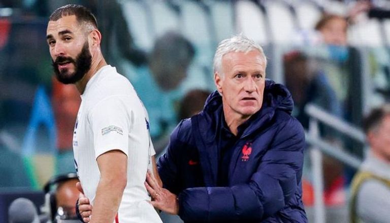 ديشامب وبنزيما في منتخب فرنسا