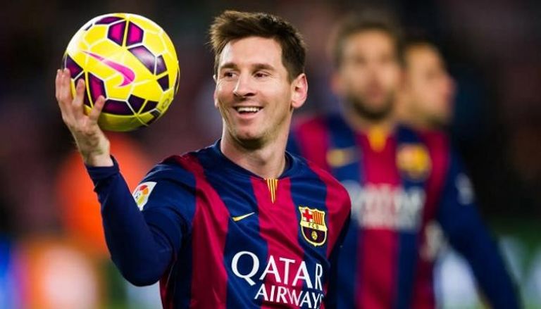 ليونيل ميسي بقميص برشلونة