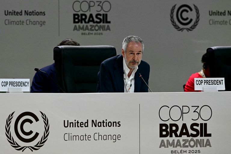 أندريه كوريا دو لاغو رئيس مؤتمر الأطراف الثلاثين - أ ف ب أندريه كوريا دو لاغو رئيس مؤتمر الأطراف الثلاثين - أ ف ب