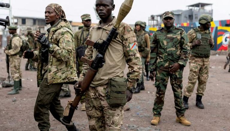 مسلحون في شرق الكونغو- رويترز