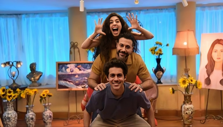 الفنان أحمد السعدني ومايان السيد وعمر