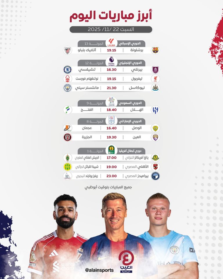 مباريات اليوم