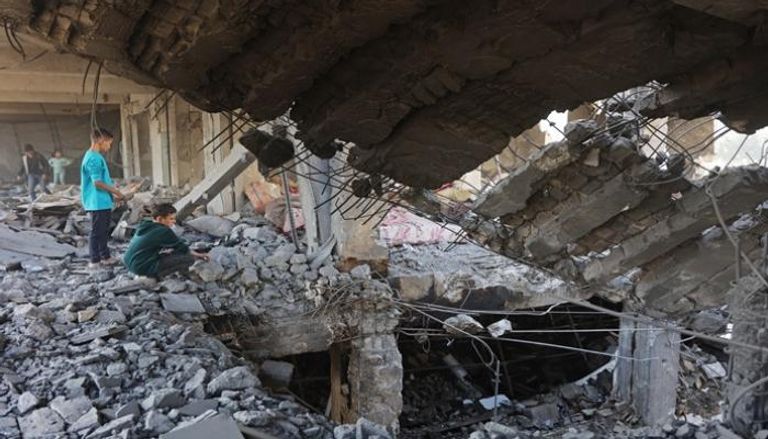 منازل مدمرة جراء الغارات الإسرائيلية 