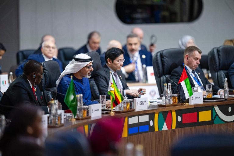 جانب من مشاركة ولي عهد أبوظبي في G20 بجنوب أفريقيا