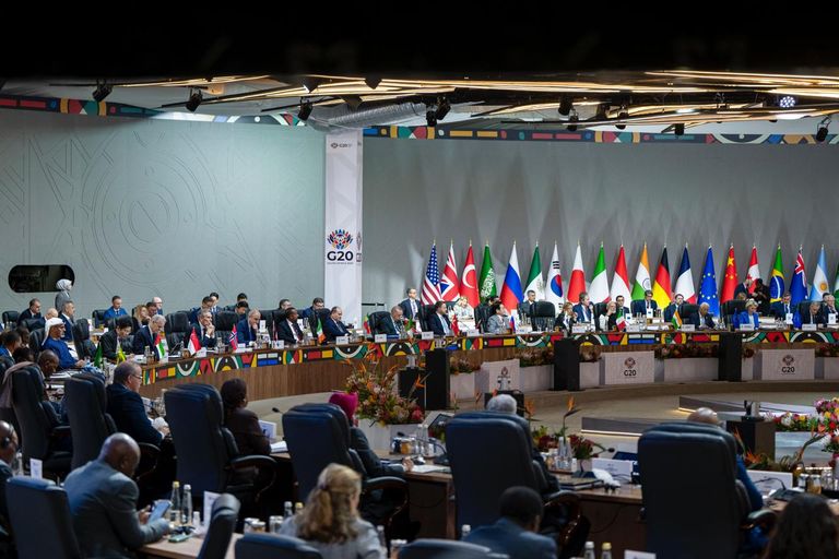 جانب من مشاركة ولي عهد أبوظبي في G20 بجنوب أفريقيا