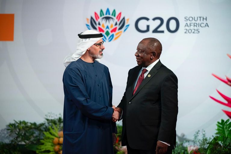 جانب من مشاركة ولي عهد أبوظبي في G20 بجنوب أفريقيا