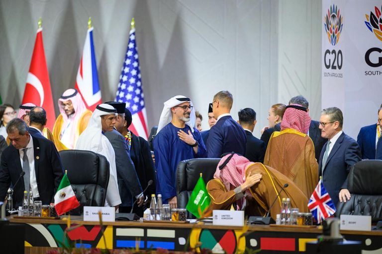 جانب من مشاركة ولي عهد أبوظبي في G20 بجنوب أفريقيا