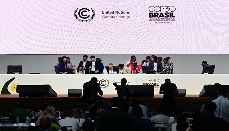 جانب من مفاوضات الاتفاق الختامي لمؤتمر COP30