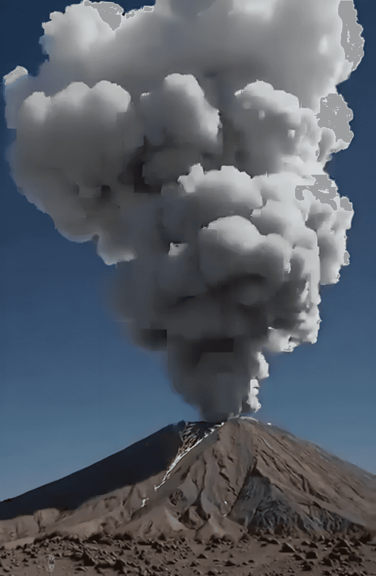 البركان هايلي غوبي في إثيوبيا 