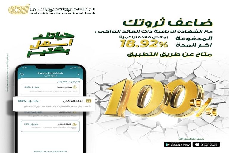 تفاصيل شهادة الادخار الرباعية من البنك العربي الإفريقي الدولي