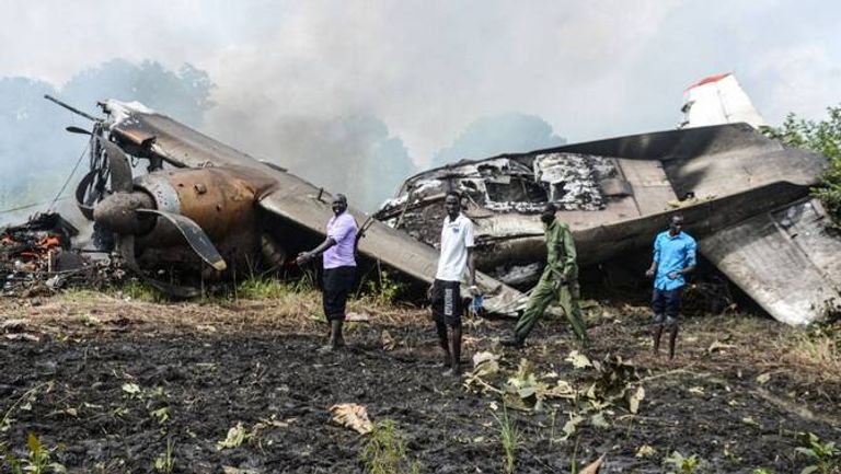 تحطم طائرة في جنوب السودان