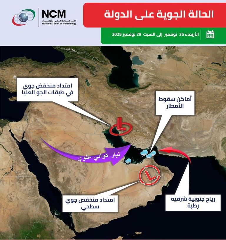 منخفض جوي في الإمارات