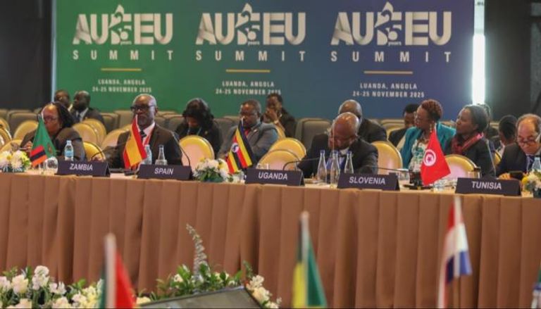 جانب من المشاركين بالقمة الأفريقية الأوروبية