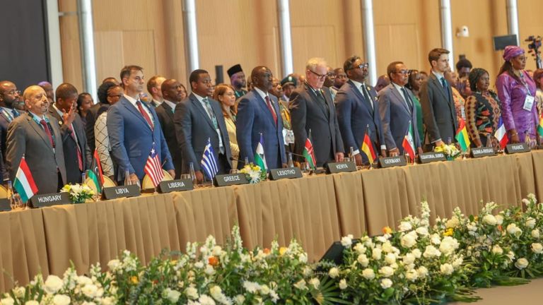 جانب من المشاركين بالقمة الأفريقية الأوروبية