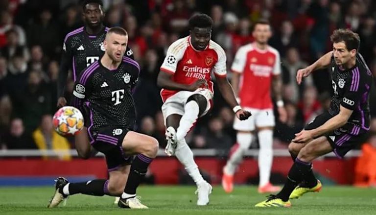 موعد مباراة أرسنال وبايرن اليوم 