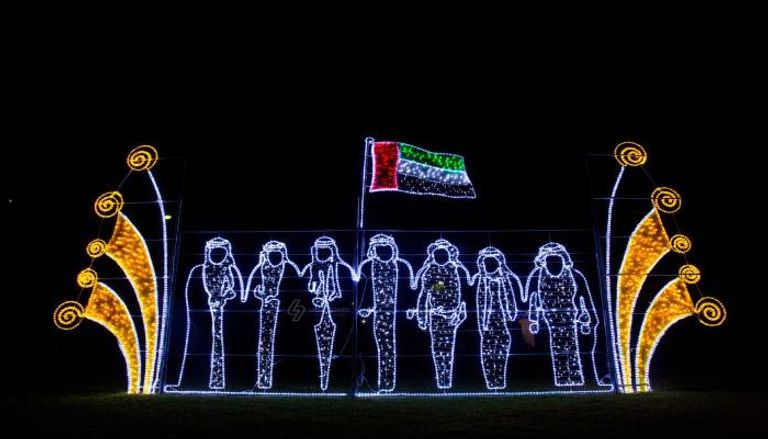 أبوظبي تتزين في عيد الاتحاد 2025