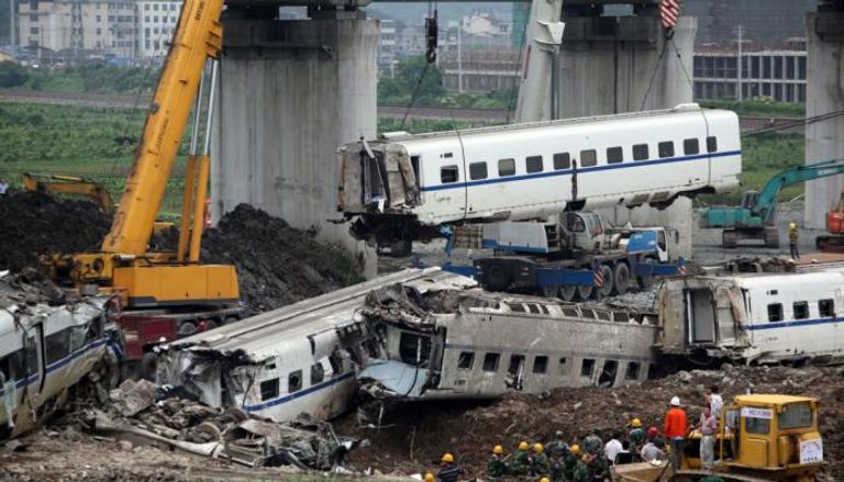حادث قطار في الصين - أرشيفية