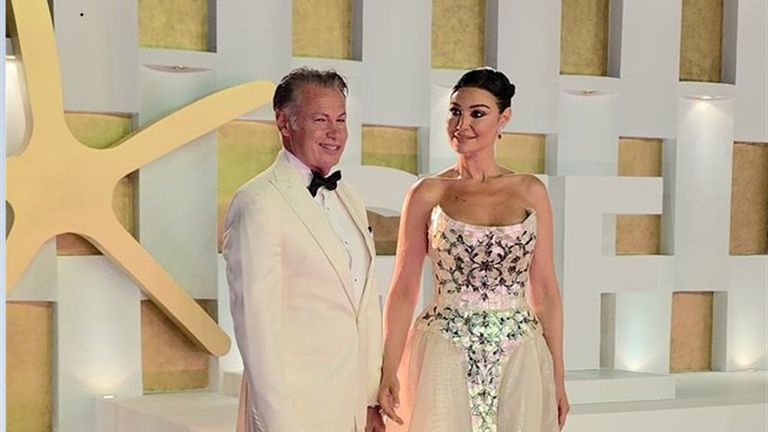 أروى جودة رفقة زوجها