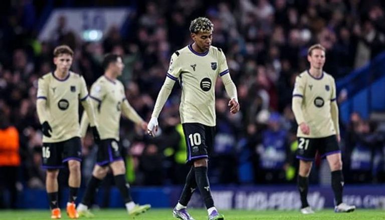 سقوط برشلونة ضد تشيلسي