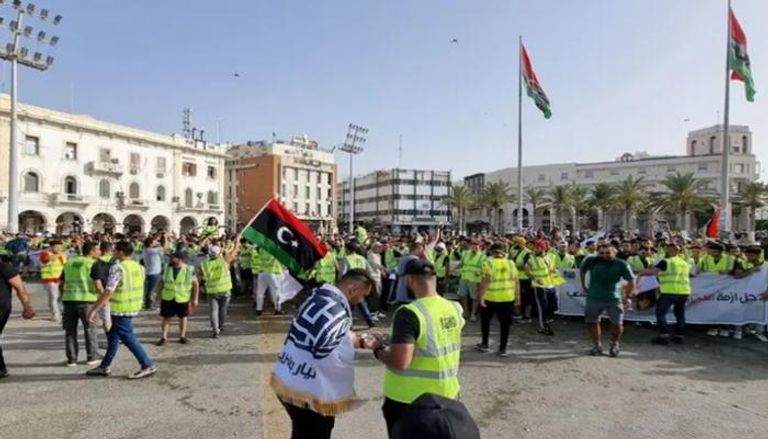 احتجاجات سابقة في العاصمة طرابلس