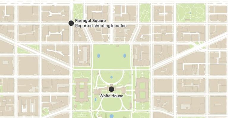 عناصر الحرس الوطني والشرطة الأمريكية في موقع الحادث