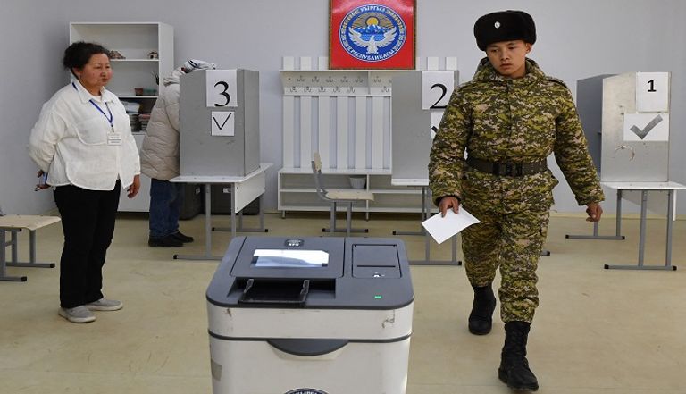 جانب من عملية التصويت في الانتخابات