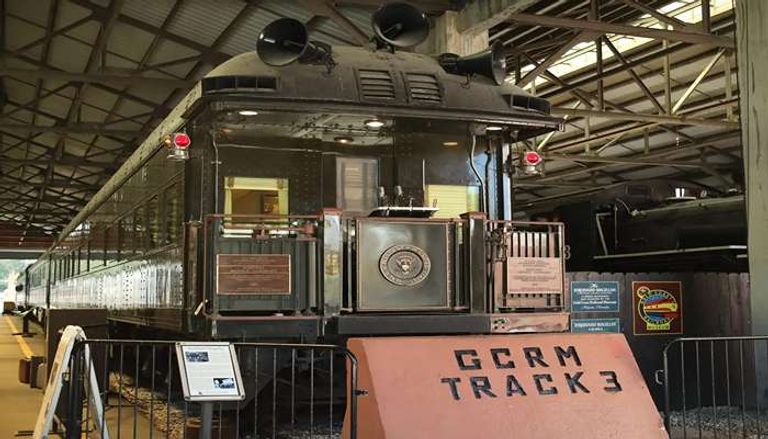 فرانكلين روزفلت على متن القطار الرئاسي