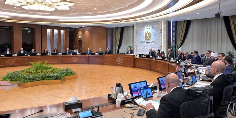 جانب من اجتماع مجلس الوزراء المصري