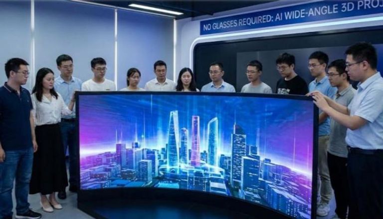 فريق صيني يوظف الذكاء الاصطناعي لابتكار شاشة ثلاثية الأبعاد لا تتطلب نظارات خاصة