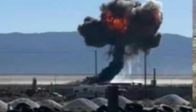 لحظة تحطم الطائرة 