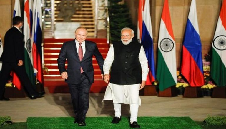 الرئيس الروسي ورئيس الوزراء الهندي