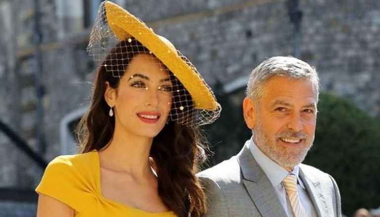 جورج كلوني وزوجته أمل علم الدين