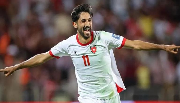 يزن النعيمات نجم منتخب الأردن