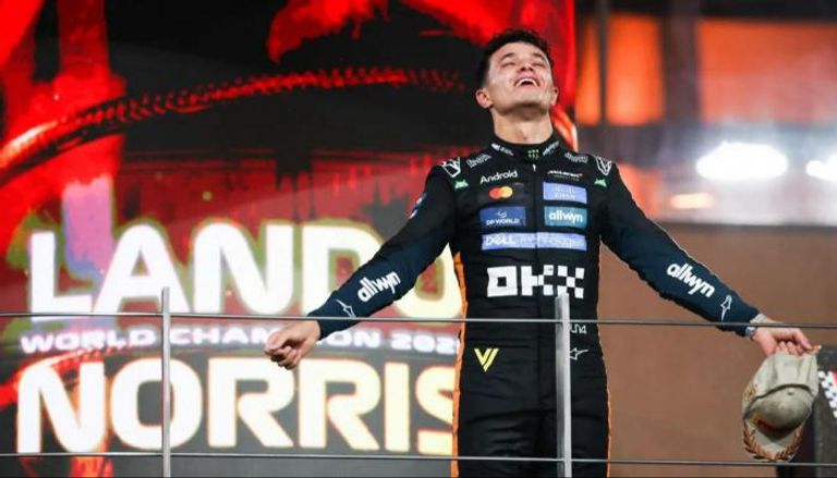لاندو نوريس بطل فورمولا 1 لعام 2025