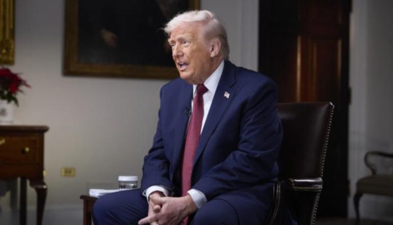 دونالد ترامب خلال المقابلة